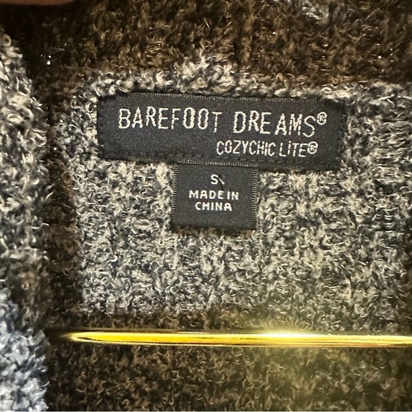 Barefoot Dreams Cardigan Womens Size Small Blue‎ Gray Montecito CozyChic Lite - Picture 4 of 5